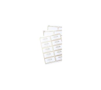 Avery Shipping Labels, Matte White with Metallic Gold Borders, 2″ x 4″, 100 Blank Shipping