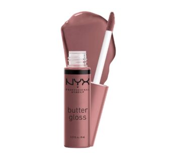 NYX PROFESSIONAL MAKEUP Butter Gloss, Non-Sticky Lip Gloss – Cinnamon Roll (Dusty Nude Mau