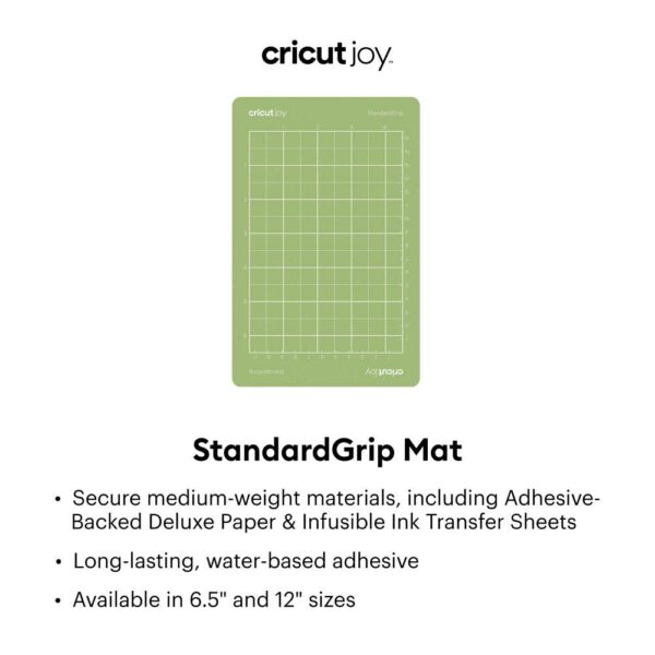 Cricut Joy StandardGrip Mat 4.5" x 6.5" Reusable Cutting Mat for Crafts with Protective Fi - Image 2