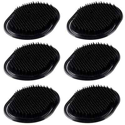 Rolybag 6Pcs Shampoo Pocket Comb Massage Hair Comb Pocket Palm Brush Comb Portable Hair Co