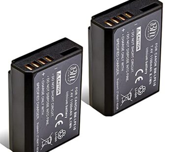 BM Premium 2-Pack of LP-E10 Batteries for Canon EOS Rebel T3, T5, T6, T7, Kiss X50, Kiss X