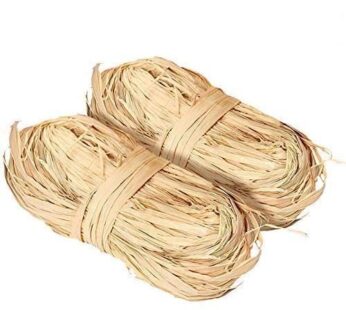 G2PLUS Natural Raffia Ribbon, 100g Raffia Grass for Straw Crafts, Raffia Paper Ribbon, Chr