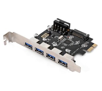 Chenyang Long Profile 4 Ports PCI-E to USB 3.0 HUB PCI Express Expansion Card Adapter 5Gbp