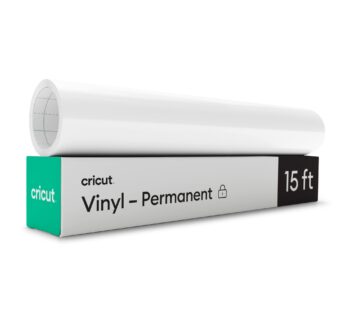 Cricut Premium Permanent Vinyl Roll (12 in x 15 ft), Weather-Resistant, Dishwasher-Safe &