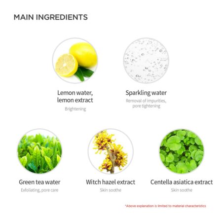 SECRET KEY Lemon Sparkling Peeling Gel, Deep Cleansing, Exfoliation, Skin Moisturization, - Image 8