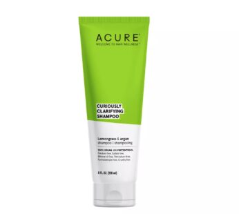 ACURE Curiously Clarifying Shampoo – 8 Fl Oz – Performance-Driven Hair Care Gently Cleanse