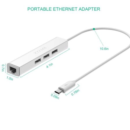 Ethernet Adapter for fire Stick TV Cube, Google Chromecast Ultra, Tivo Stream 4K - Micro U - Image 7