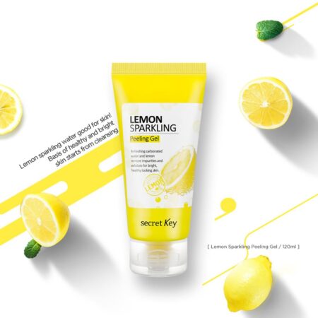 SECRET KEY Lemon Sparkling Peeling Gel, Deep Cleansing, Exfoliation, Skin Moisturization, - Image 3