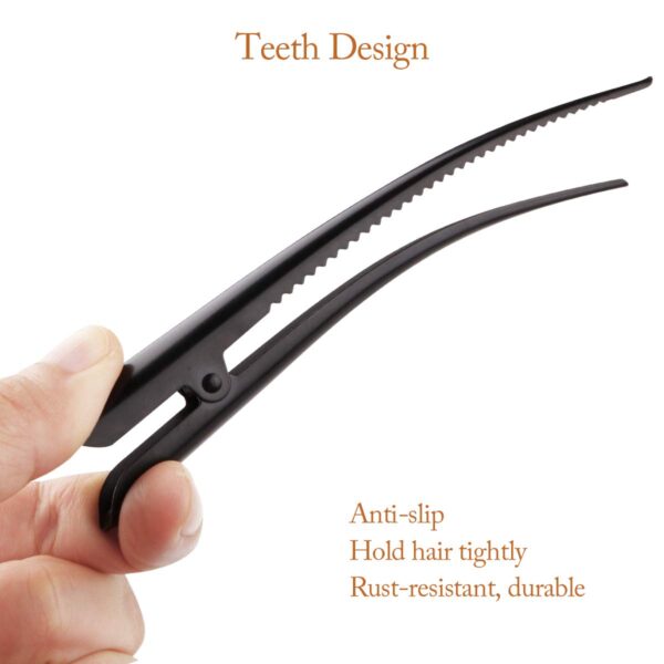 Large Long Alligator Hair Clips for Styling Salon Sectioning, GLAMFIELDS 5 inch Rust-Proof - Image 2