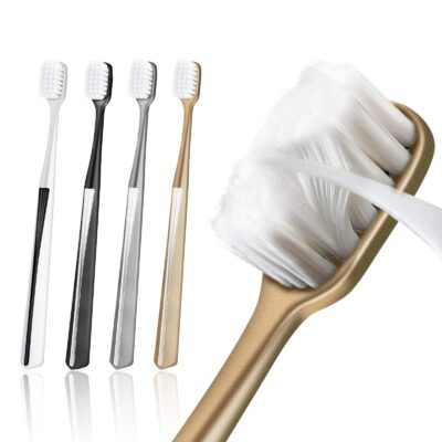 Mcuy Ultra Soft Nano Toothbrush for Sensitive Teeth and Gums Care, Extra Soft Silko Toothb