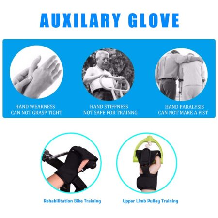 KIKIGOAL Finger Splint Brace Ability, Finger Gloves Brace Elderly Fist Stroke Hemiplegia H - Image 6