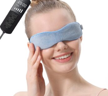 Aroma Season Heated Eye Mask for Dry Eyes, Warm Eye Compress with Flaxseed Grapahene FIR f