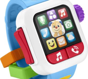 Fisher-Price Laugh & Learn Baby to Toddler Toy Time to Learn Smartwatch with Lights & Musi