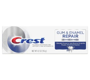 Crest Gum & Enamel Repair Toothpaste Advanced Whitening 4.1 oz, Pack of 1