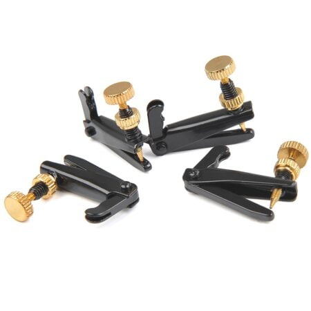 TIMESETL 4Pack Violin Fine Tuners for 4/4-3/4 Violin Metal String Adjuster Nickel Plated A - Image 3