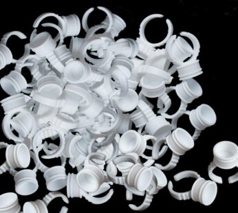 Pigment Rings – 100PCS Tattoo Rings Cups Disposable Makeup Rings Tattoo Glue Holder,Tattoo