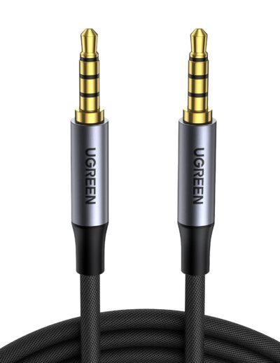 UGREEN 3.5mm Audio Cable Braided 4-Pole Hi-Fi Stereo TRRS Jack Shielded Male to Male AUX C