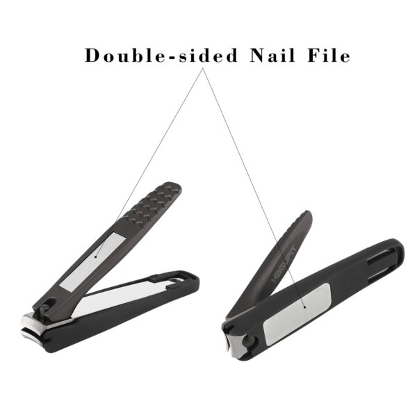 HAGUPIT Sharp Finger Nail Clippers - Heavy Duty Precision Nail Cutter for Adult with Ergon - Image 4