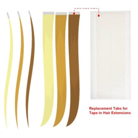 180 Pieces Hair Extension Tape Tabs Double Sided Extension Tapes for Replacement, 4 x 0.8 - Image 3