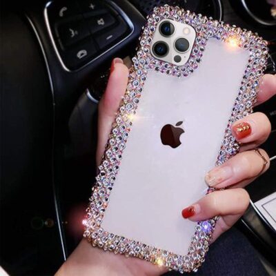 Bonitec Jesiya for iPhone 12 Pro Max Case 3D Glitter Sparkle Bling Case Luxury Shiny Cryst - Image 3