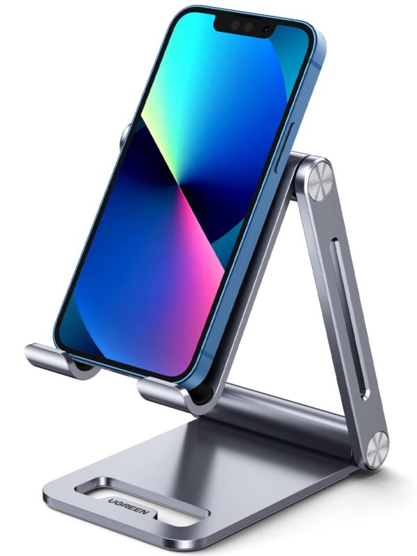 UGREEN Phone Stand for Desk Cell Phone Holder Adjustable Compatible with iPhone 15/14/13/1