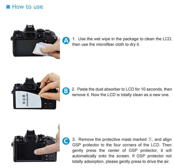 JJC Ultra-thin Optical Glass LCD Screen Protector for Ricoh GRIII, Ricoh GR III MK III LCD - Image 5
