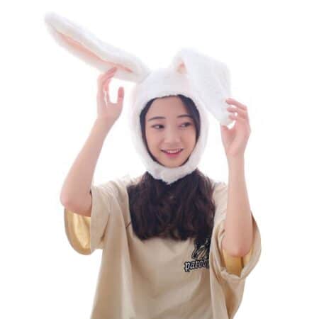 BOBILIKE Plush Fun Bunny Ears Hood Women Costume Hats Christmas Gift-Warm, Soft and Cozy, - Image 4