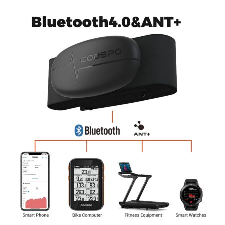 COOSPO H6 Heart Rate Monitor Chest Strap Bluetooth 4.0 ANT+ IP67 Chest Heart Rate Sensor f - Image 5