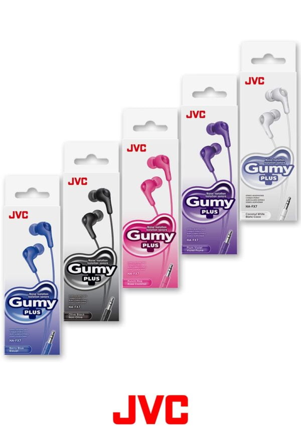 JVC Gumy in Ear Earbud Headphones, Powerful Sound, Comfortable and Secure Fit, Silicone Ea - Image 7