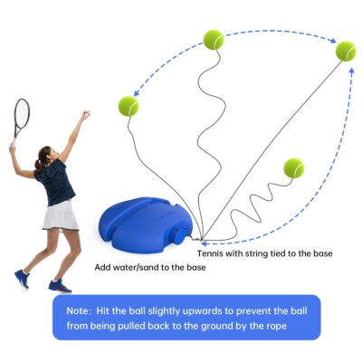 CHEGIF Tennis Trainer Rebound Ball with 2 String Balls, Solo Tennis Training Equipment for - Image 2