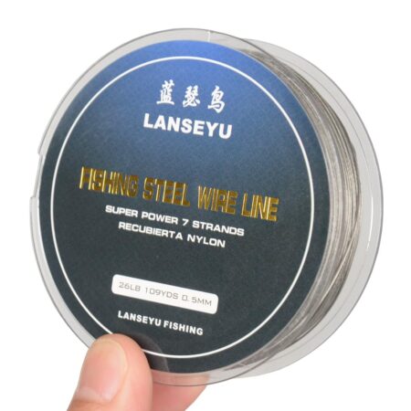 0.5mm 100 Metres 26 Pound Fishing Stee Wire Nylon Coated 1x7 Stainless Steel Leader Wire S - Image 4