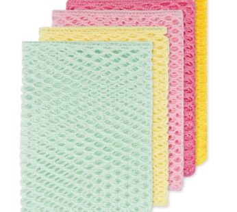 Olivia tree 5PCS Innovative Dish Washing Net Cloths,Scourer, Quick Dry,Perfect Scrubber fo