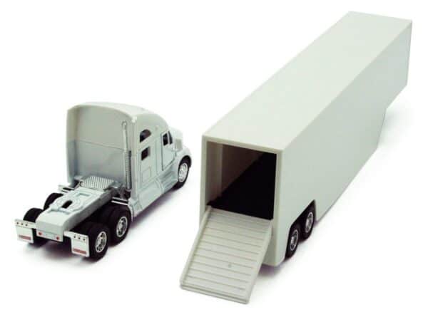 KiNSMART Kenworth T700 Container Truck 1:68 Die Cast Metal Model Toy Truck White - Image 2