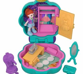 Polly Pocket Tiny Pocket Places Studio Compact with Micro Lila Doll & Accessories