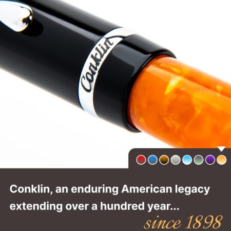 Conklin Duragraph Fountain Pen - Broad Nib Fountain Pen, Orange Nights - A Luxury Pen for - Image 4