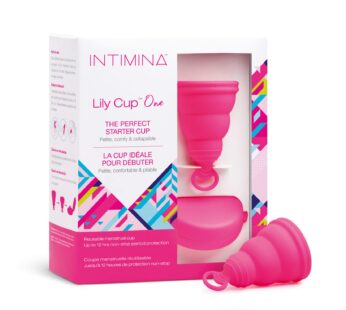 Intimina Lily Cup One – Collapsible Disposable Menstrual Cups for Beginners, Small Menstru