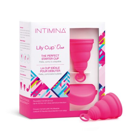 Intimina Lily Cup One - Collapsible Disposable Menstrual Cups for Beginners, Small Menstru