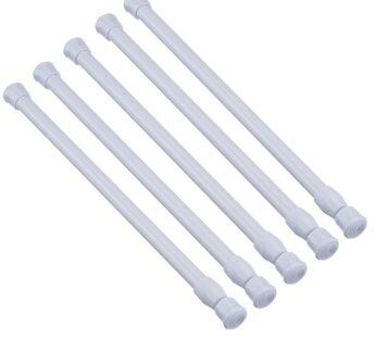 Shappy 5 Pack Cupboard Bars Tensions Rod Spring Curtain Rod for DIY Projects, Extendable W
