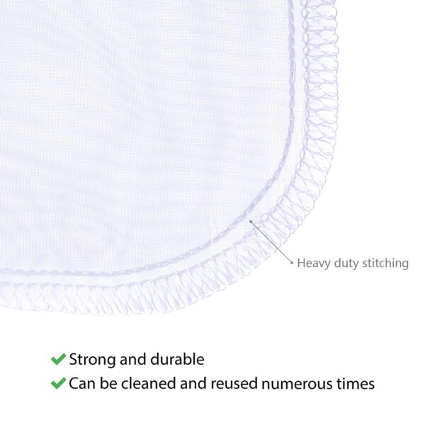 ALEGI Media Filter Bag Aquarium Extra Fine,Reusable 180 Micron Drawstring Mesh Filter Bags - Image 6