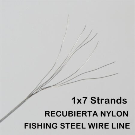 0.5mm 100 Metres 26 Pound Fishing Stee Wire Nylon Coated 1x7 Stainless Steel Leader Wire S - Image 5