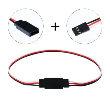 Tecunite 20 Pieces 3-pin Servo Extension Cable Wire Cord Female to Male RC Servo Extension - Image 3