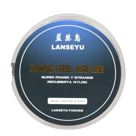 0.5mm 100 Metres 26 Pound Fishing Stee Wire Nylon Coated 1x7 Stainless Steel Leader Wire S - Image 3