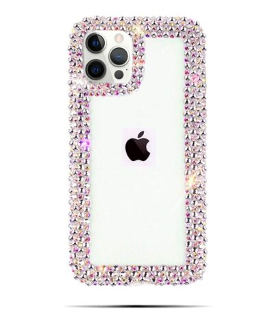 Bonitec Jesiya for iPhone 12 Pro Max Case 3D Glitter Sparkle Bling Case Luxury Shiny Cryst