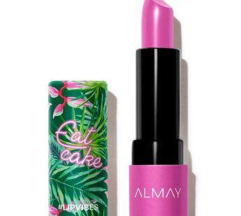 Almay Lip Vibes Lipstick with Vitamin E Oil & Shea Butter, Matte Finish, Hypoallergenic, E