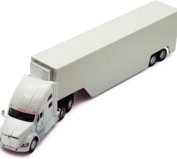 KiNSMART Kenworth T700 Container Truck 1:68 Die Cast Metal Model Toy Truck White