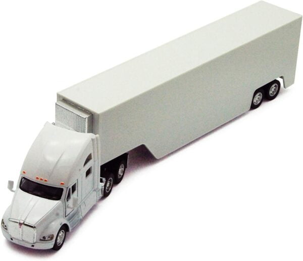 KiNSMART Kenworth T700 Container Truck 1:68 Die Cast Metal Model Toy Truck White