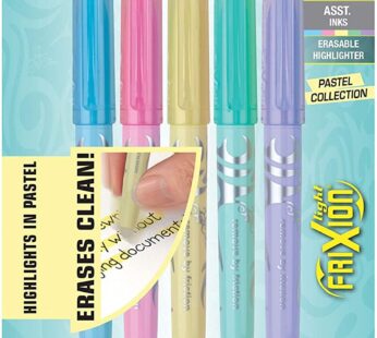 Pilot FriXion Light Pastel Collection Erasable Highlighters, Chisel Tip, 2-Pack, Colors Ma