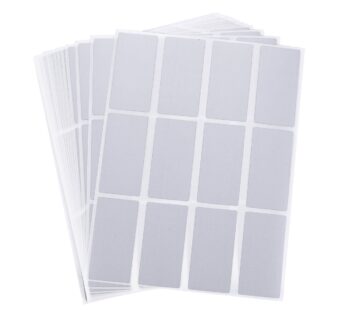 Juvale 300 Pack Scratch Off Stickers, Self Adhesive DIY Rectangle Labels, Silver, 2 x 1 in