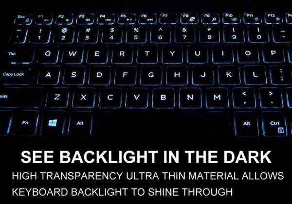 Ultra Thin Clear Keyboard Skin for Dell XPS 13 9380 9370 9365 & DELL XPS 13 7390 Standard( - Image 5