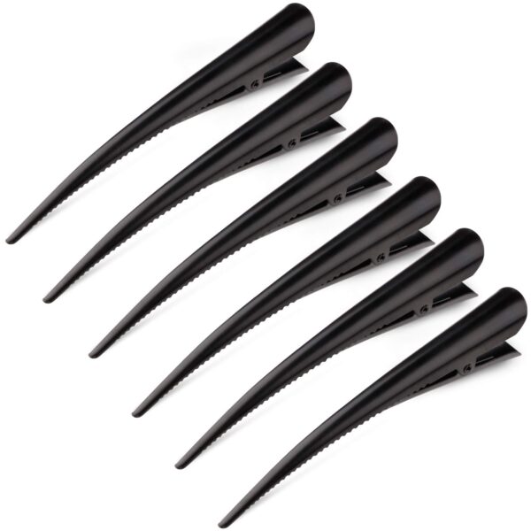 Large Long Alligator Hair Clips for Styling Salon Sectioning, GLAMFIELDS 5 inch Rust-Proof